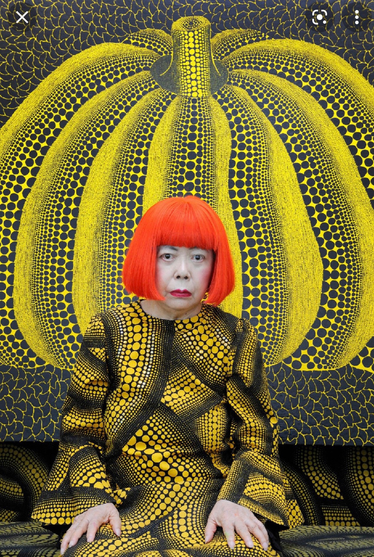 Louis Vuitton X Kusama Yayoi Scarf Pumpkin Cloth Leo Style Stole