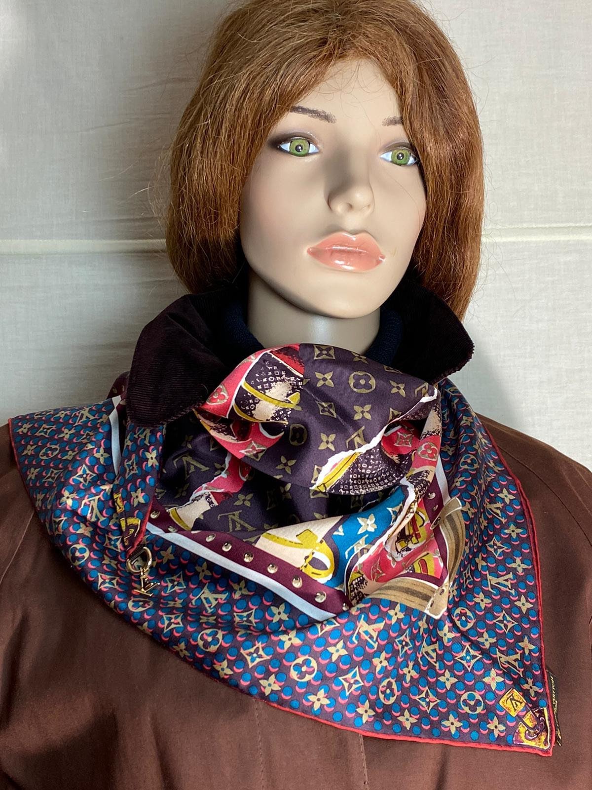 Louis Vuitton Scarf Silk Foulard LV Charm Silk Soie - Etsy