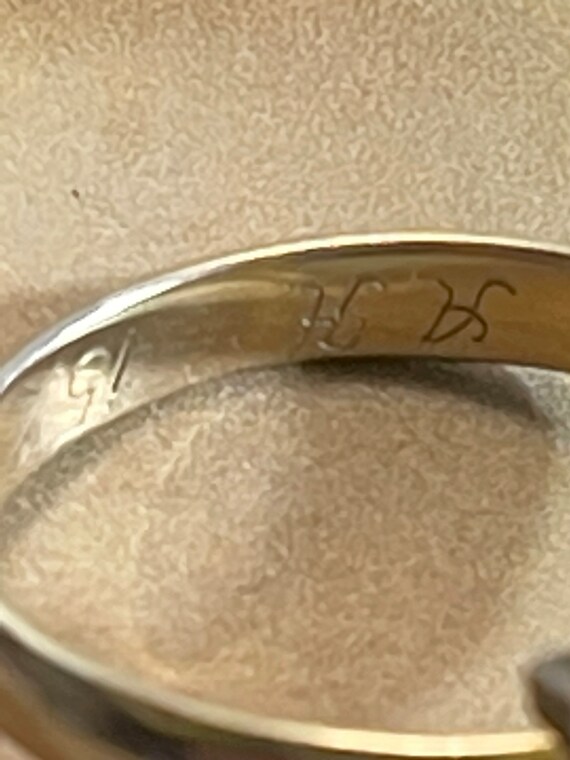 Ring Verlobung Hochzeit Gold 333 mit Gravur 1938 … - image 6