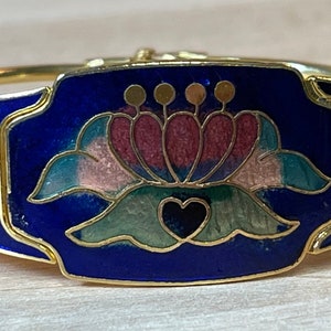 Cloisonné Cuff Bracelets old Vintage Exceptionally rare single piece beautifully extravagant Eye Catcher