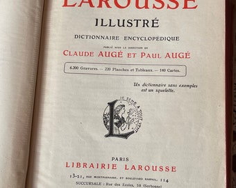 Nouveau Petit Larousse Illustre ouvrage de référence 1937 Études françaises Musée de l’enseignement scolaire Exposition