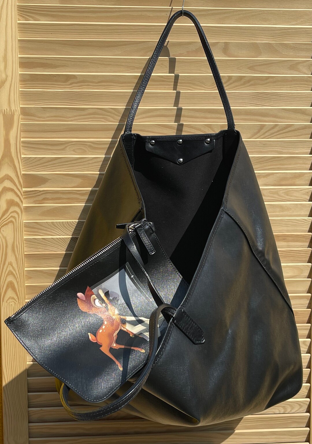 Givenchy Black Bambi Antigona Tote Bag