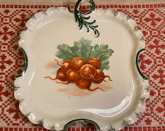 Rosenthal plate Radischen stamped around 1900 Decorative edge Hand-painted Collector's item Rarity