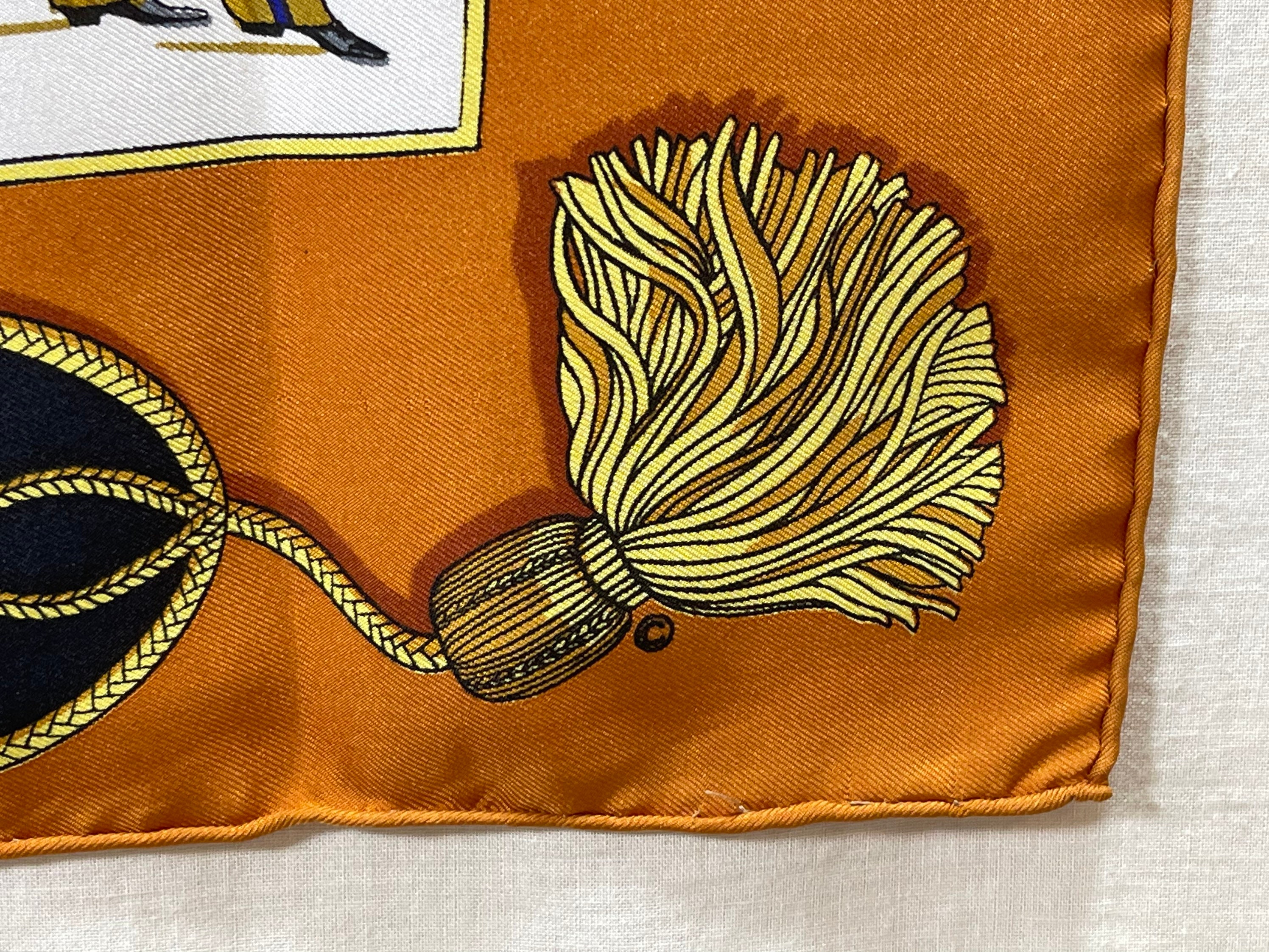 Hermes Silk Scarf Paris Vintage Silk Scarf La Parade 1966 by