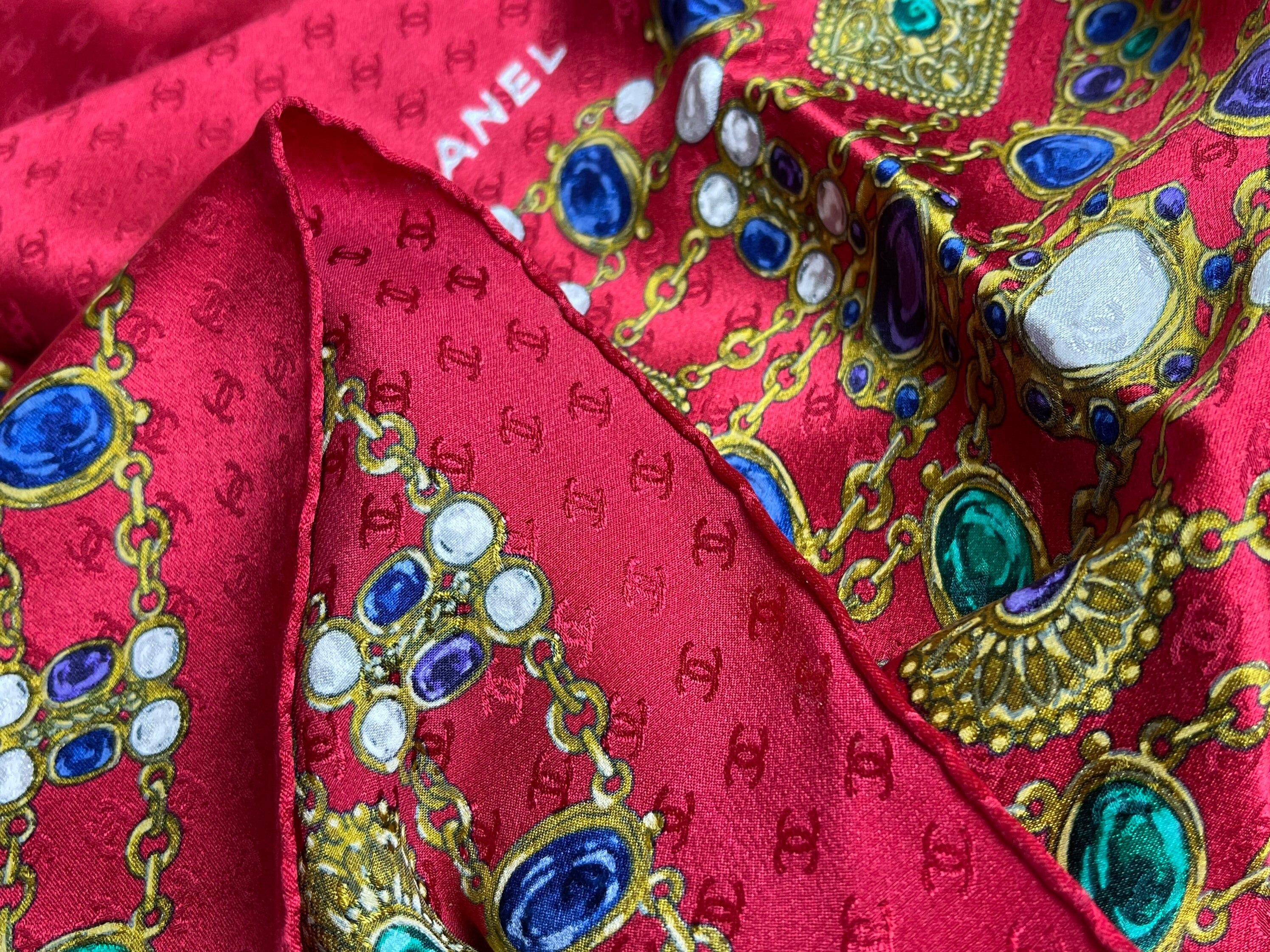 CHANELシフォンスカーフ シャネル スカーフ シフォン 白 ロング 未使用 - メルカリ