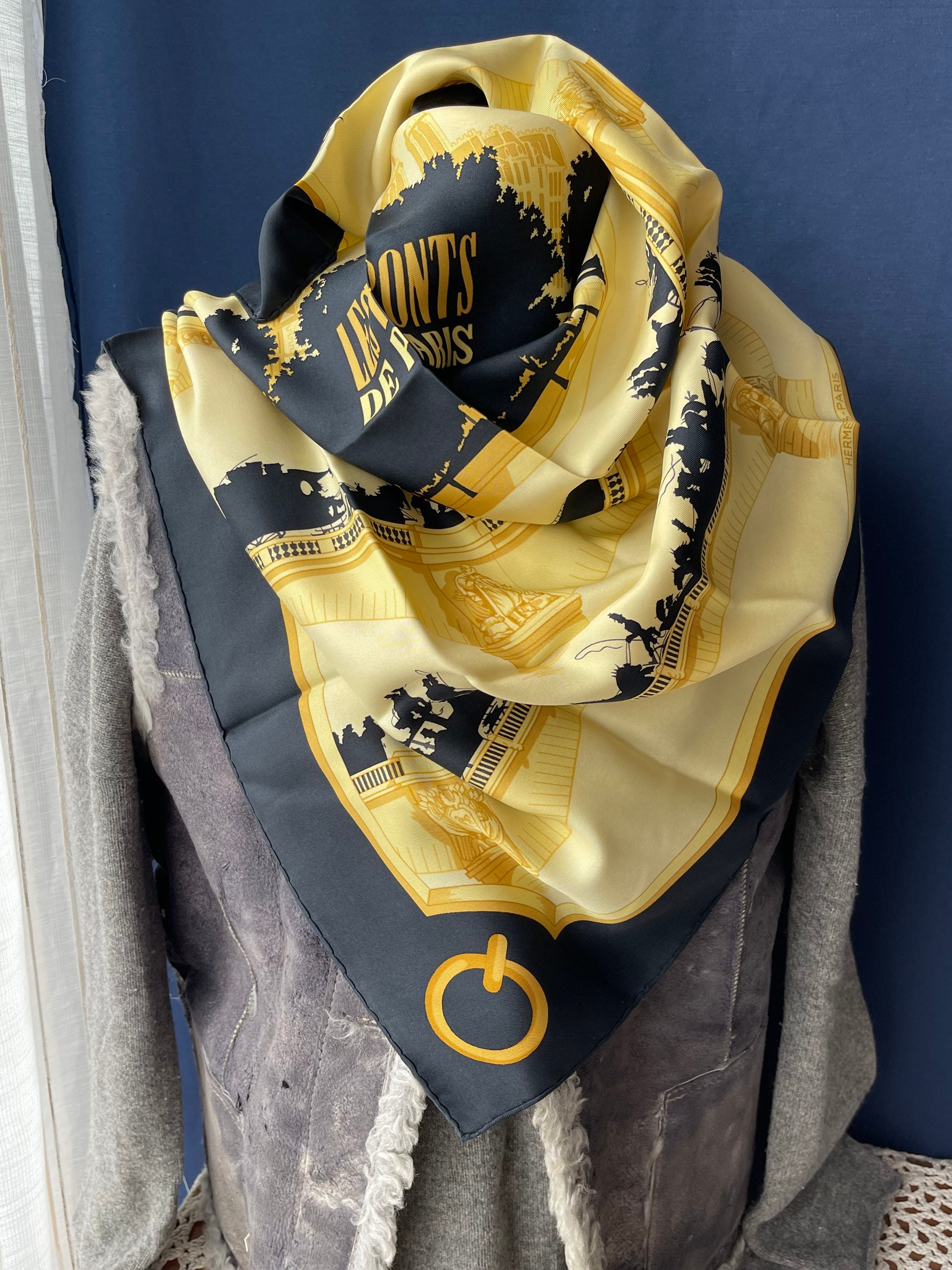 HERMES シルクスカーフ カレ フランス共和国デザイン
