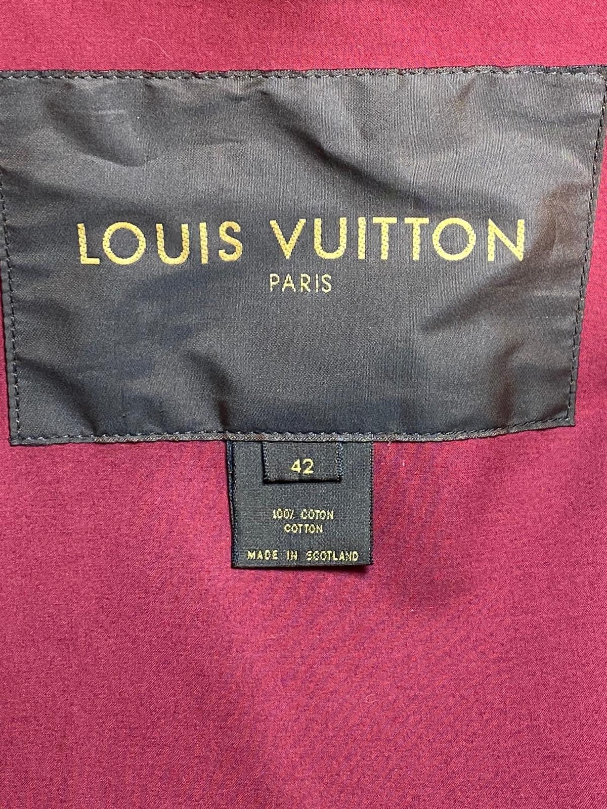 Louis Vuitton Jacket Macintosh Short Coat Burgundy Bordeaux 