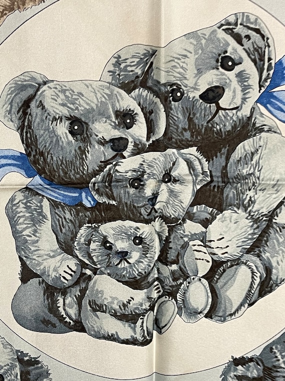 Hermes Silk Scarf Les Confidents Du Coeur Loic Dubigeon Blue - Etsy