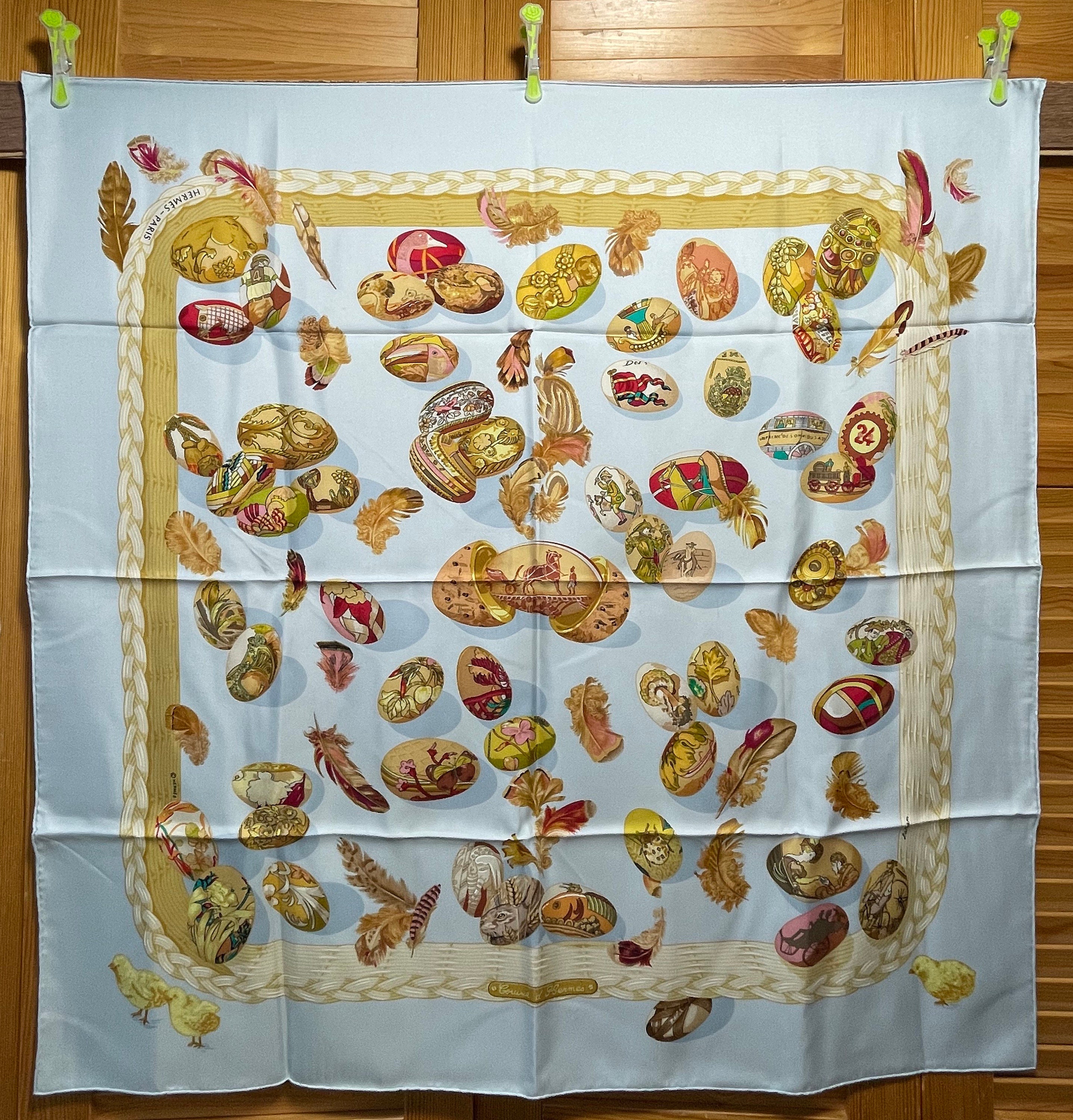 Hermes Silk Scarf Paris Couvee D Hermes Cathy Latham Easter Easter