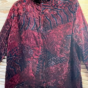 lala Berlin pullover shirt long sleeve velvet Leyla Piedayesh mahogany brown