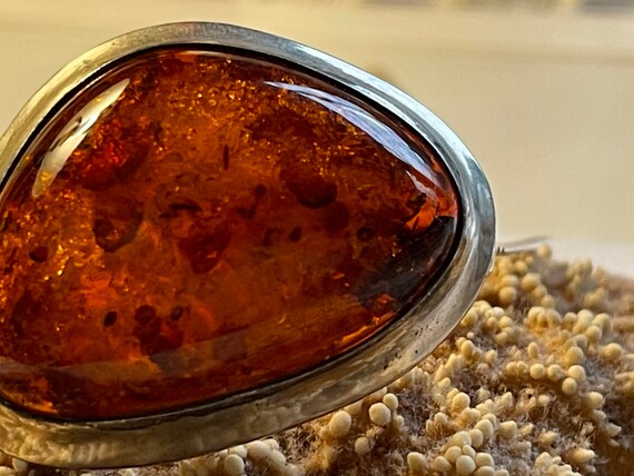 Brooch amber extravagant exceptional unique piece… - image 2