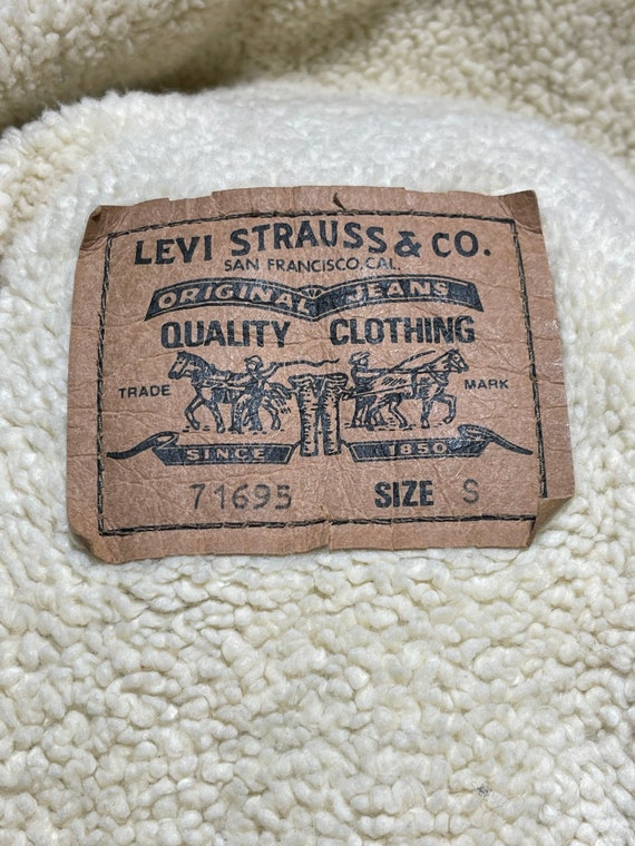 Levi’s jacket teddy lining press stud caramel col… - image 3