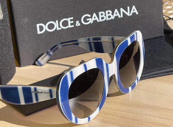 Dolce and Gabbana D&G sunglasses blue white excep… - image 2