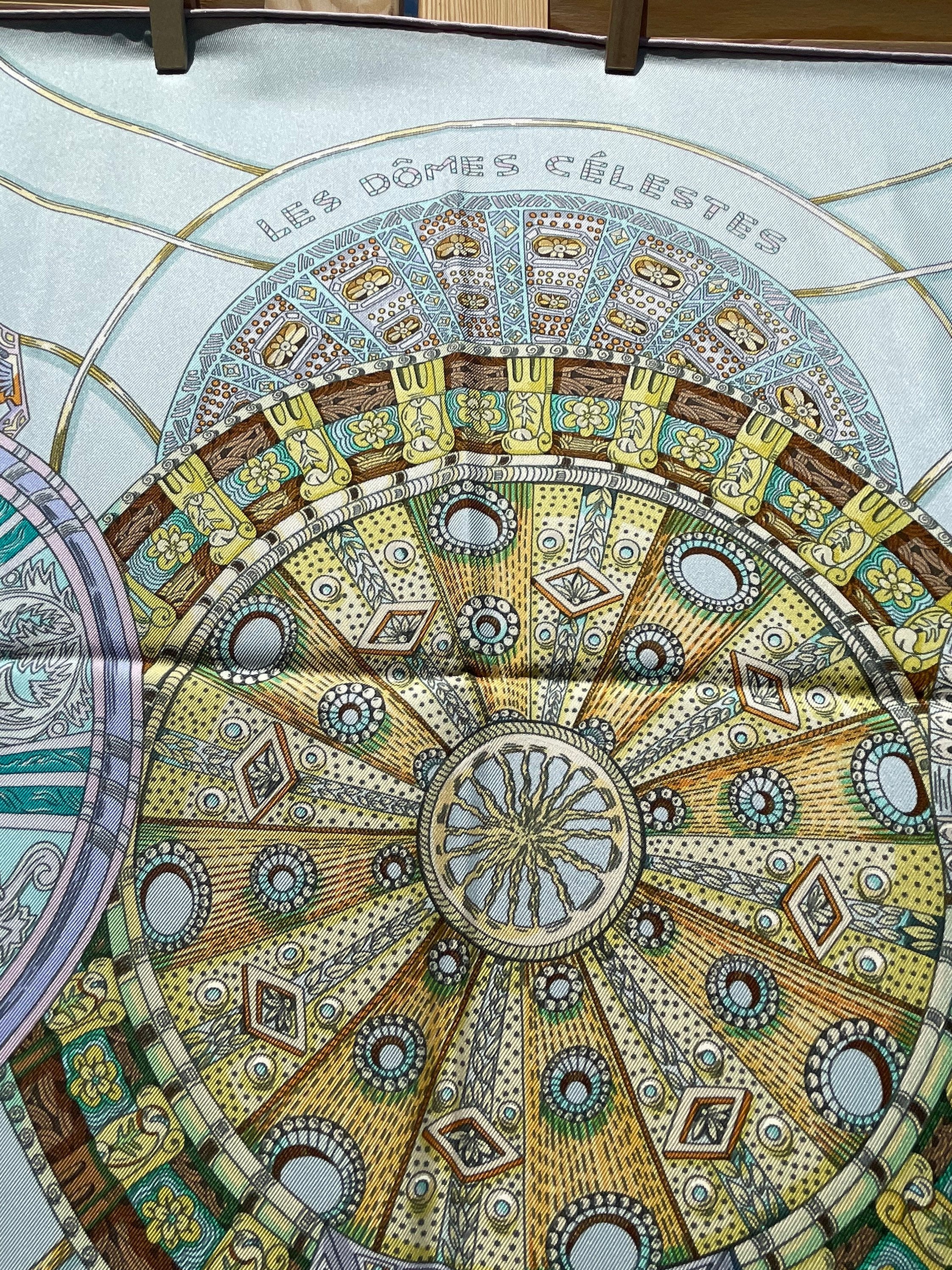 Hermes Silk Scarf Paris Les Domes Celestes Special Edition