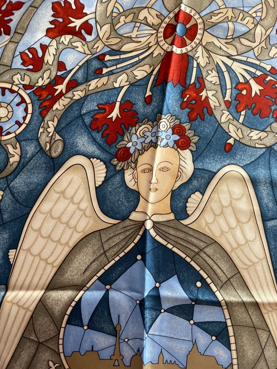 Hermes silk scarf foulard carre Lumieres de Paris… - image 10