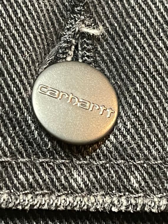 Carhartt Jacke Teddy Jeans Anthrazit lässig bequem warm schwer