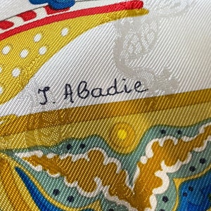 Hermes Paris cloth jacquard twill silk “Les Ciels Byzantines” Julia Abadie like new exceptional gold collectible rare collector's item rare