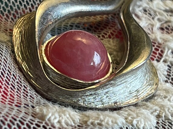Anhänger GRT helles Silber 835 graviert rosa Kuge… - image 8