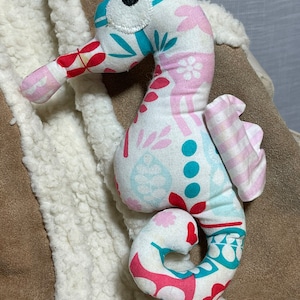 Seahorse Rattle Baby Gift Idea Birth Handmade Handmade Unique Piece