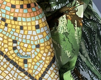 Hermes Paris Silk Scarf Sous Let Cedre Hermès Sous Le Cèdre