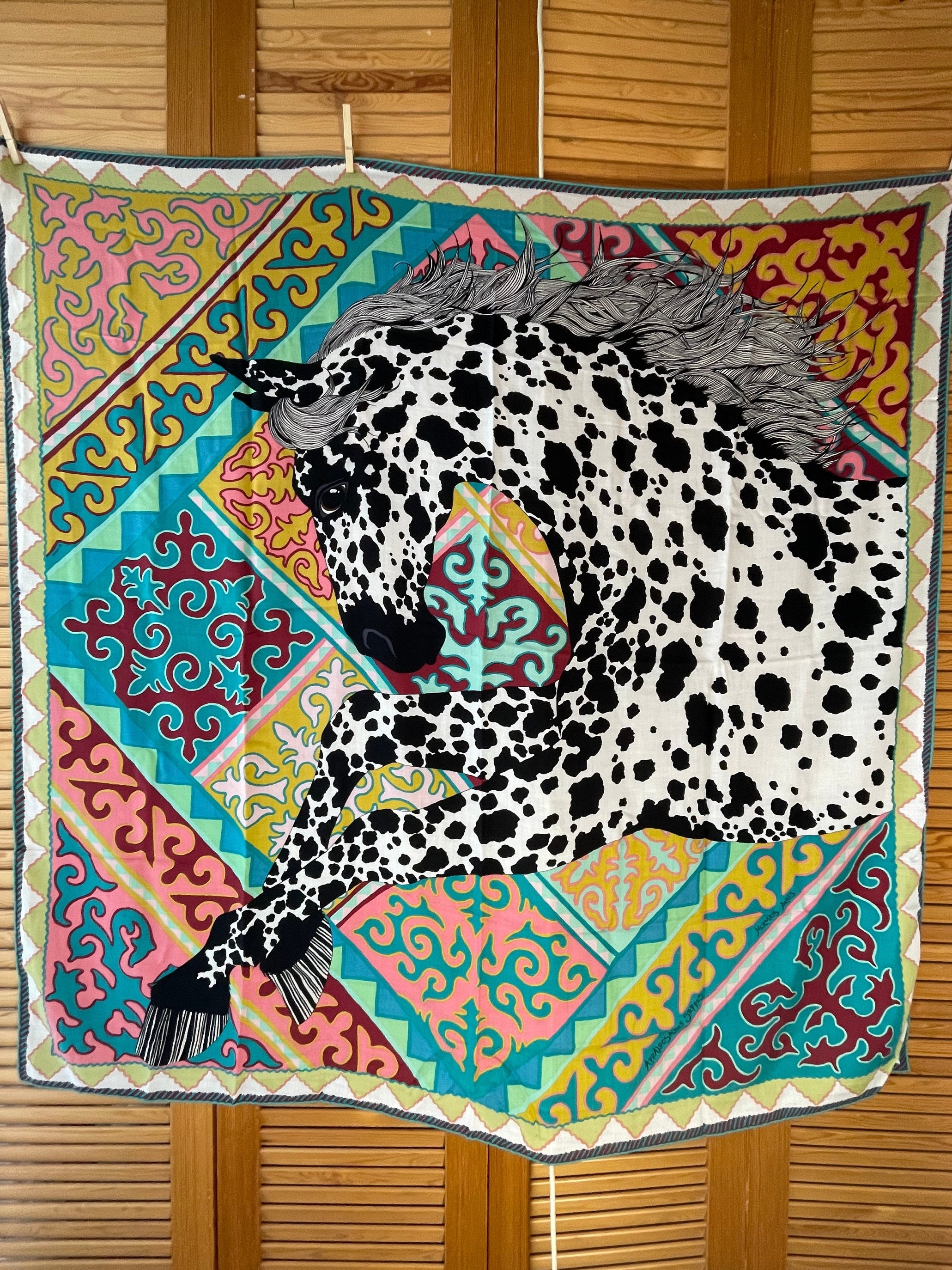 Hermes Appaloosa of the Steppes Alice Shirley Silk Cashmere