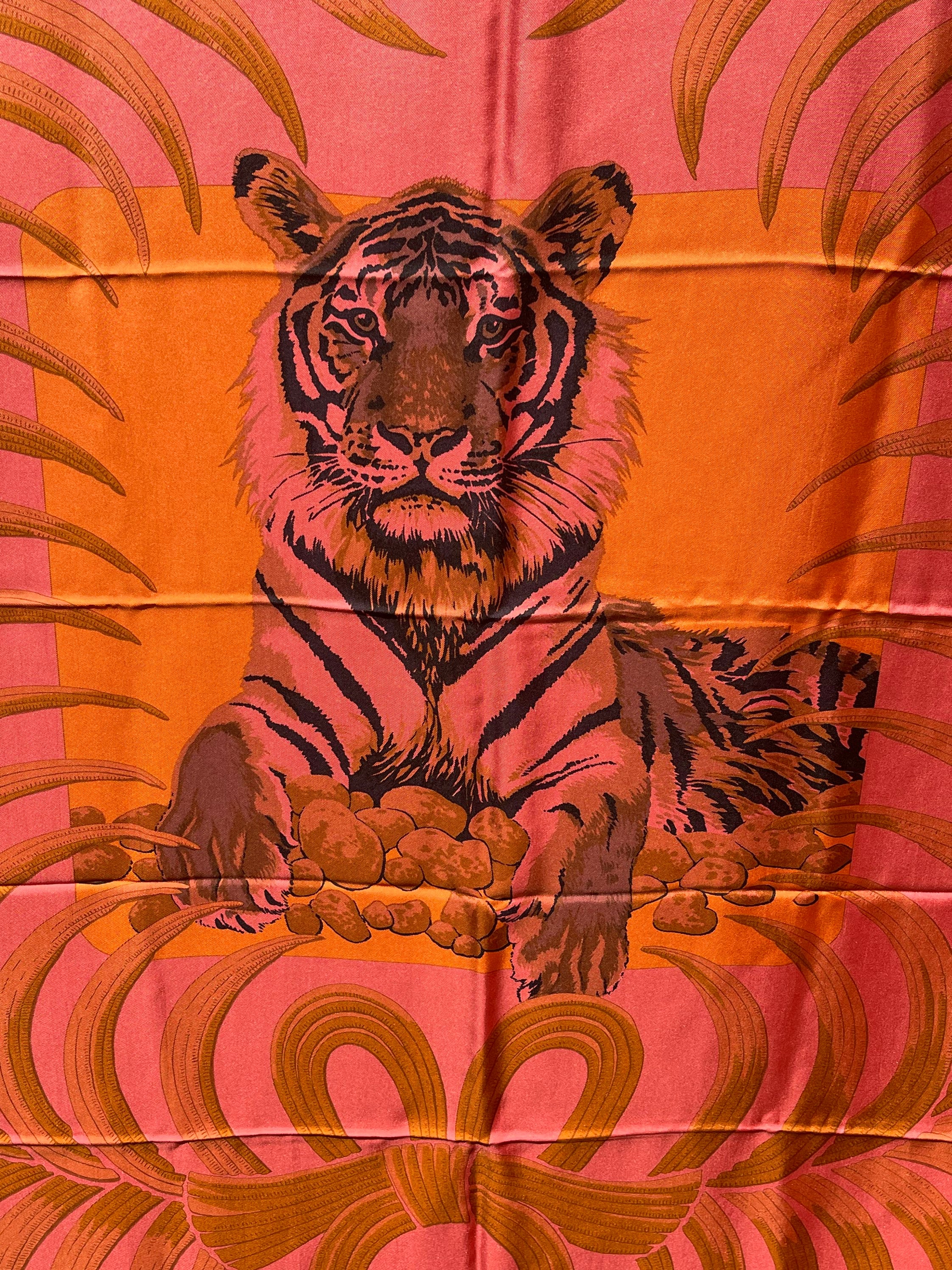 Hermes Dip Dye Tigre Royale Surteint Indian Rose Orange 