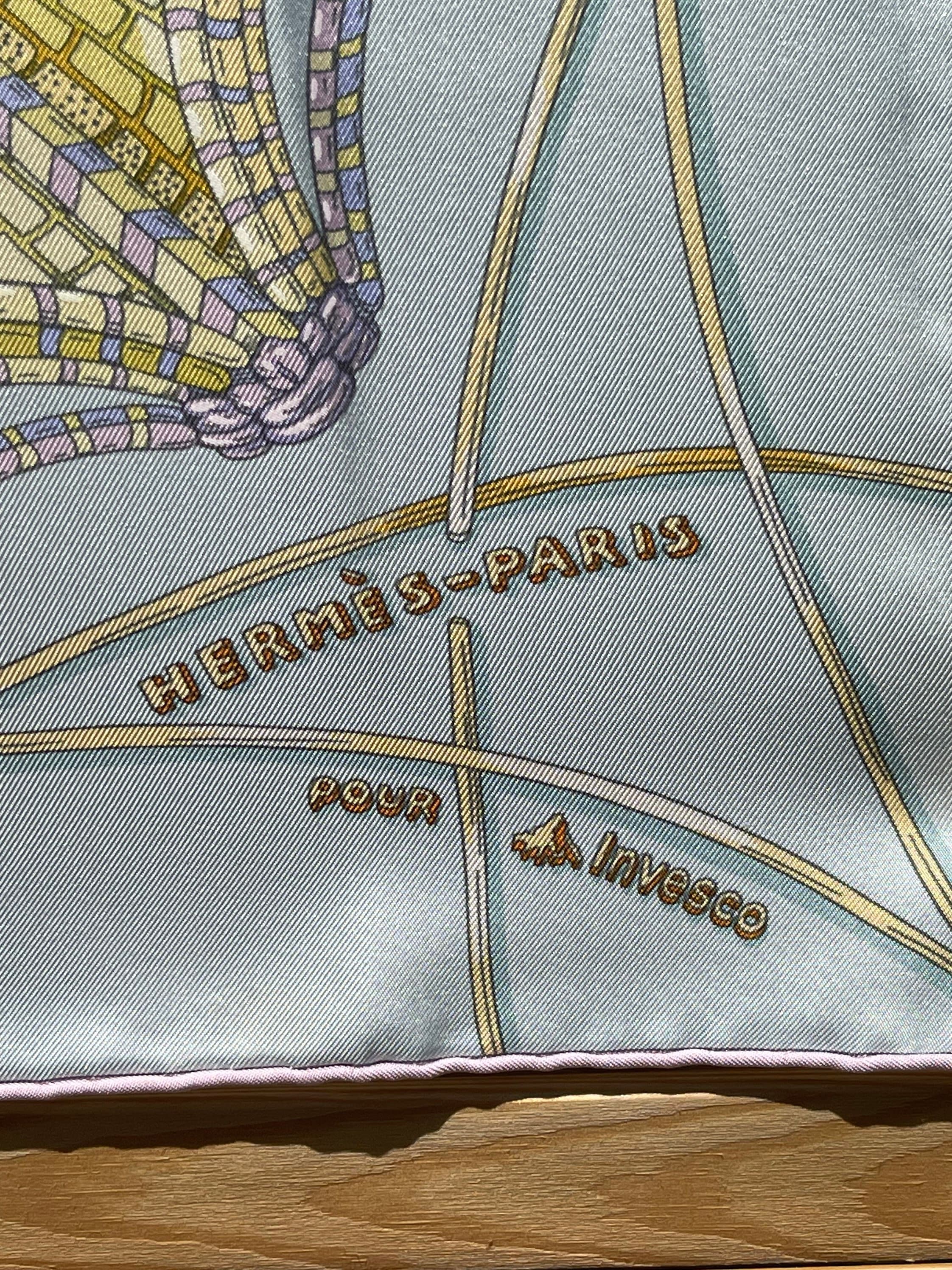 Hermes Silk Scarf Paris Les Domes Celestes Special Edition