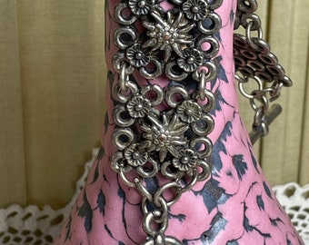 Bracelet heavy costume traditional edelweiss bracelet