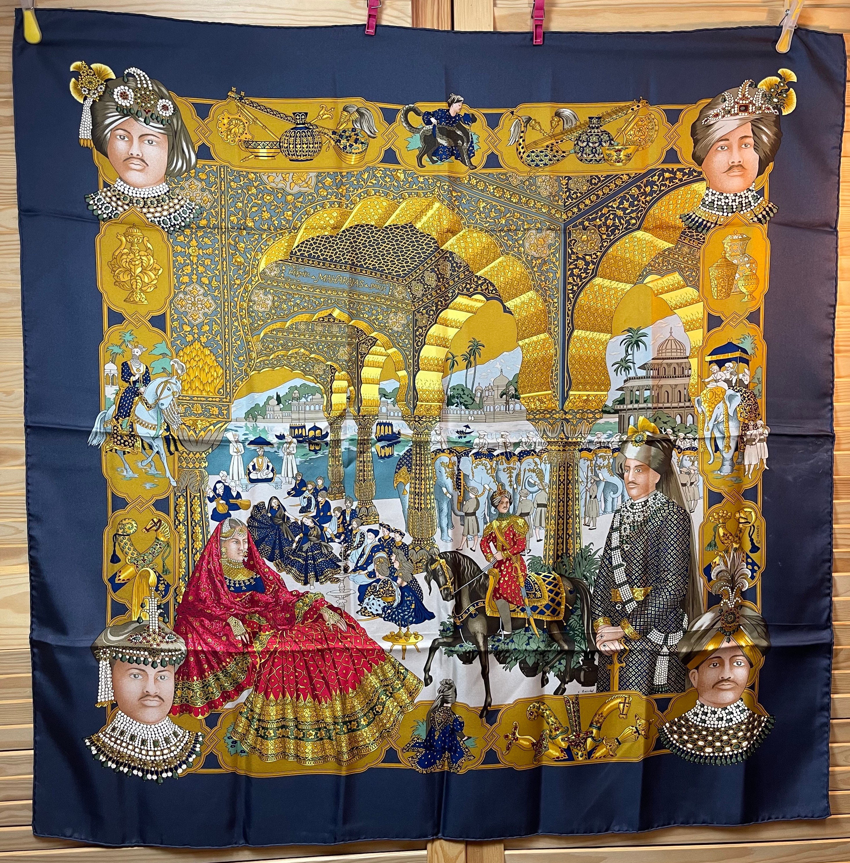 Hermes Silk Scarf Splendeurs Des Maharadjas by Catherine Hermes Silk Scarf Splendeurs Des Maharadjas by Catherine