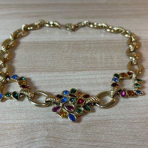 Yves Saint Laurent YSL necklace extravagant rarely conspicuously extraordinary Collector's item