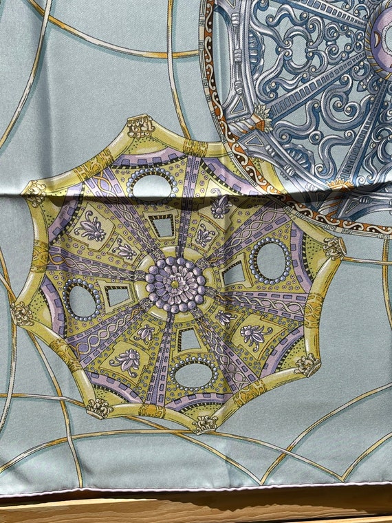 エルメス スカーフ カレ les domes celestes HERMES HERMES】【LES DOMES CELESTES】【フランス製】エルメス『カレ90