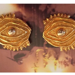 Ohrringe designer Made in France clips rar AUGEN earring boucle d oreille VALENTINES GIFT Bild 9