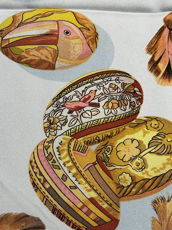 HERMES◆ Silk in Classique Sesame 国内発送◆ Hermès Monsieur et Madame Cashmere Silk Shawl 140cm - Ann's