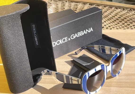 Dolce and Gabbana D&G sunglasses blue white excep… - image 6