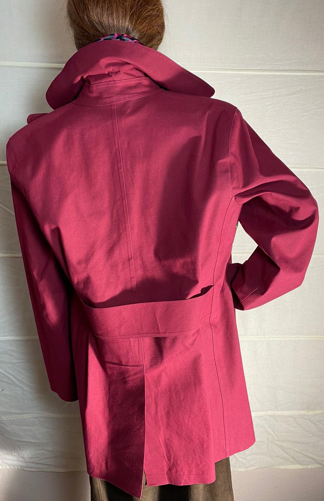 Louis Vuitton Jacket Macintosh Short Coat Burgundy Bordeaux -  Sweden