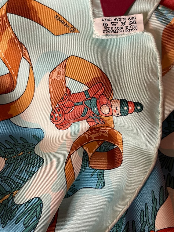 Hermes Silk Scarf Paris Noel Au 24 Faubourg Dimitri Ribaltchenko