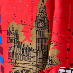 Mila Beautiful Concept Silk Scarf London Red Beautiful England Sightseeing