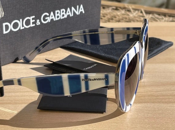 Dolce and Gabbana D&G sunglasses blue white excep… - image 9