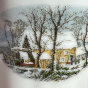 Vases Crown Bavaria Winter Porcelain Germany Landscape