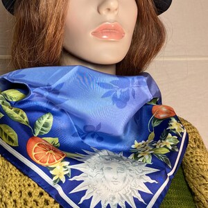 JOOP orange tree poachette silk scarf foulard