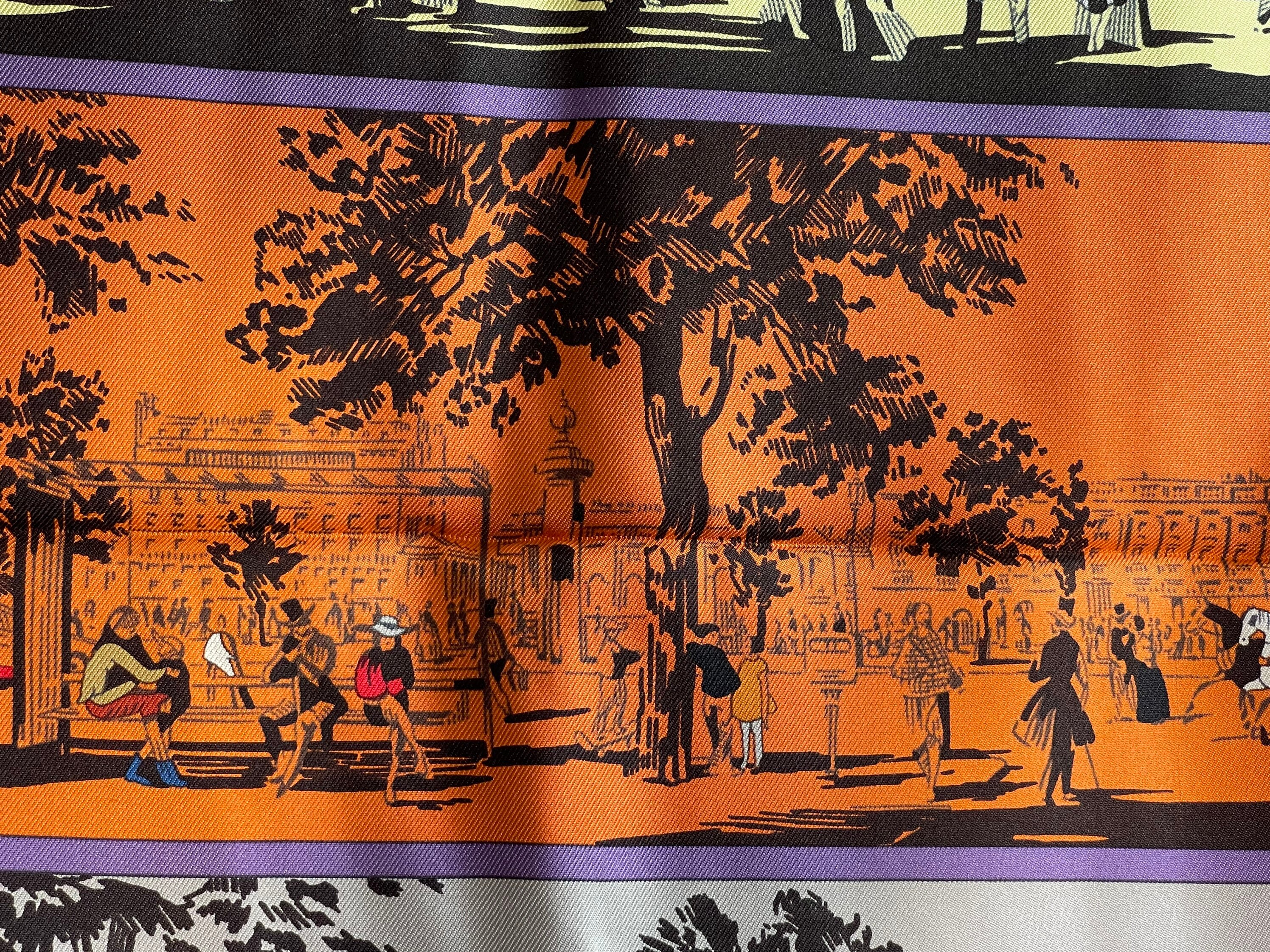 HERMES PARIS スカーフ C.1998 HERMES Silk Scarf / エルメス・シルクスカーフ(Copeaux