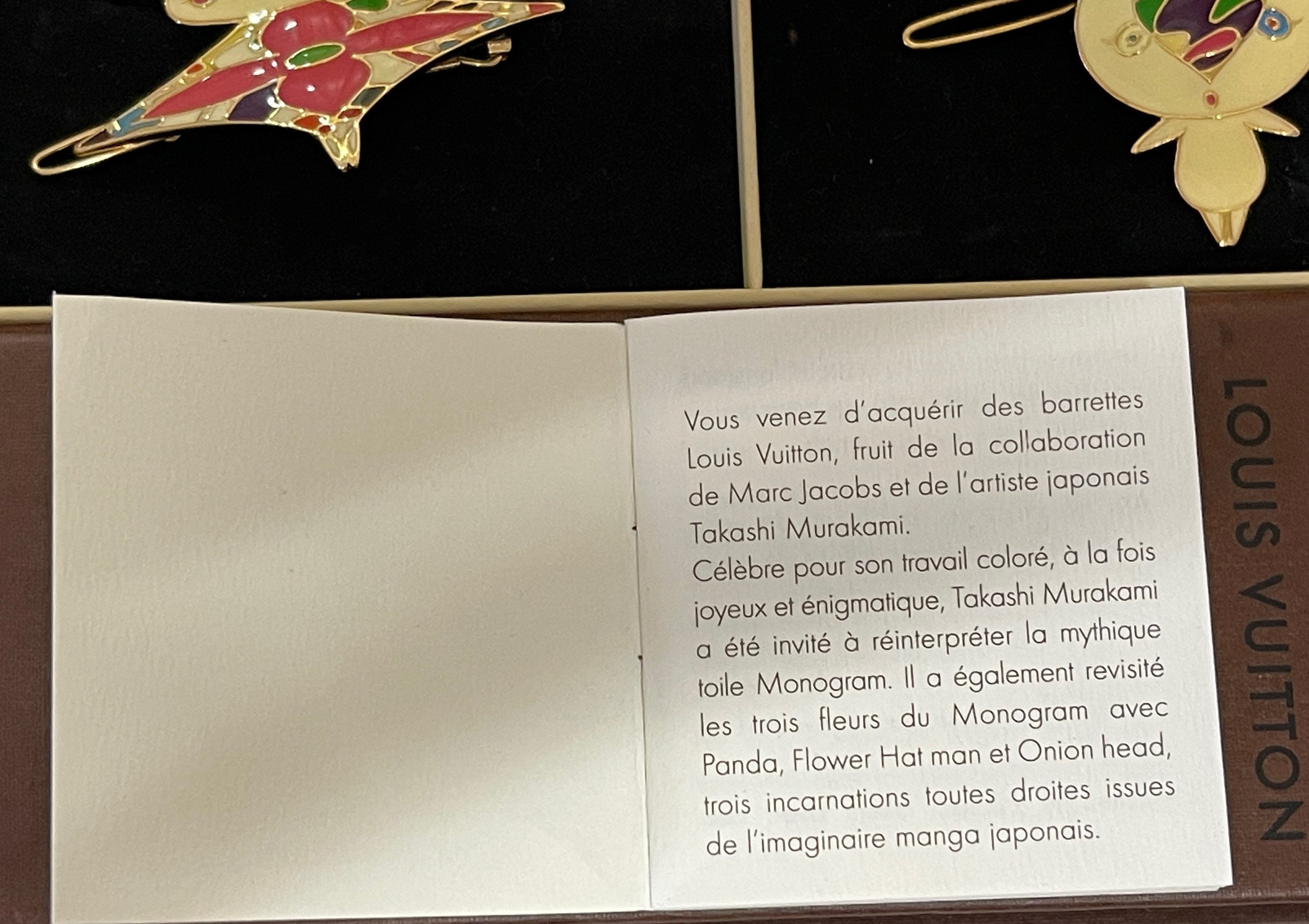 Louis Vuitton x Takashi Murakami VALLETA  Colorful Enamel Hair Barrette Set LV x TM Monogram Multicolor Mini LV Backstage Hair Clips S00  main image 2
