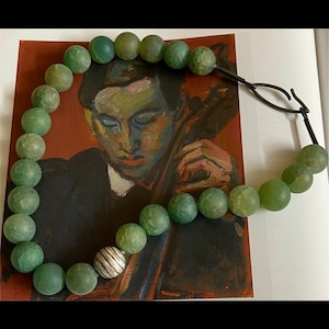 Necklace Green Fluorite Balls Necklace Natural Extraordinary Cool Quartz Crystal