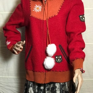 Spieth and Wensky women&#39;s jacket traditional alpine skiing red