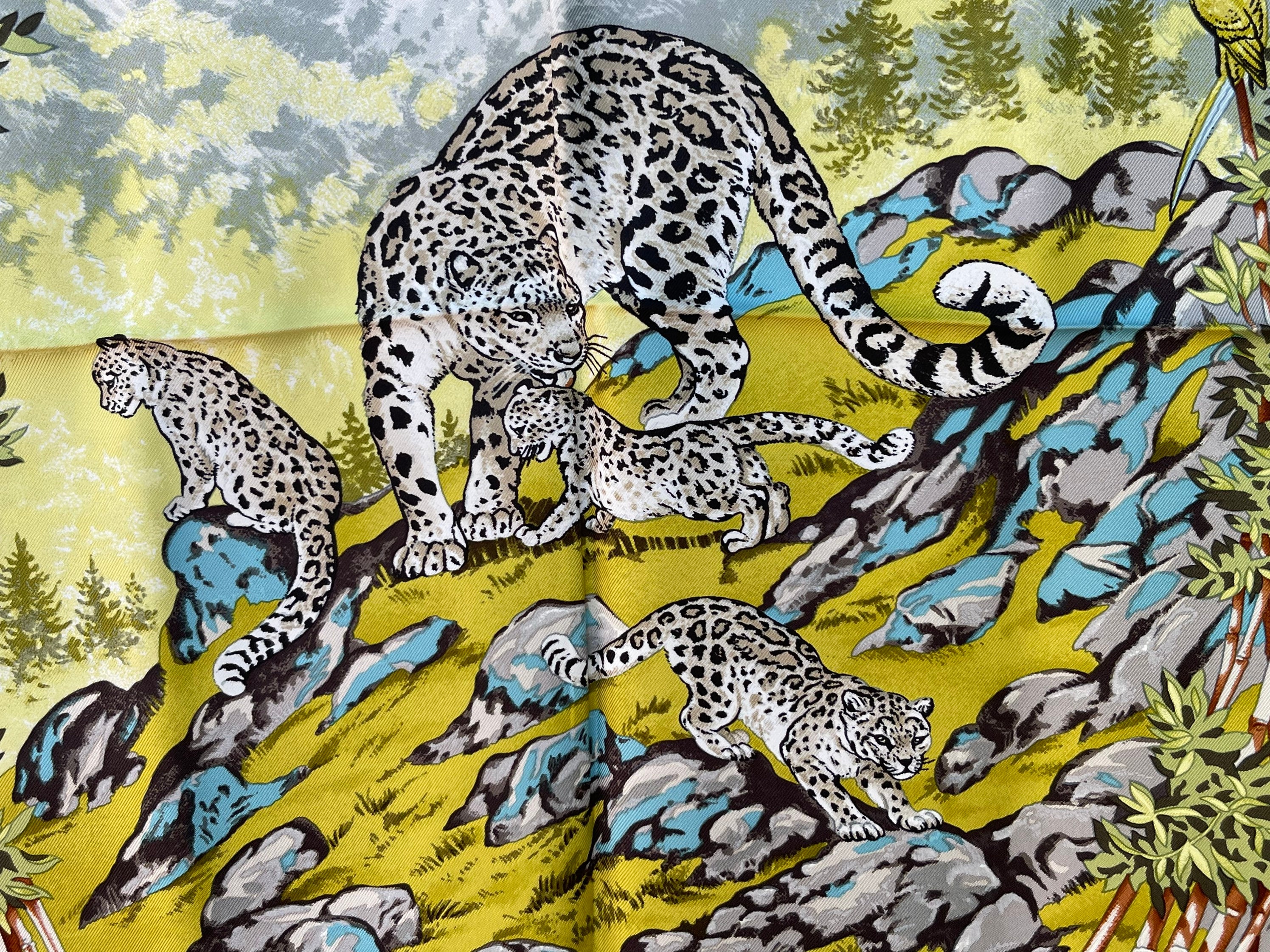 Hermes Silk Scarf Paris Robert Dallet 1995 Sichuan China Hermes Silk Scarf Paris Robert Dallet 1995 Sichuan China