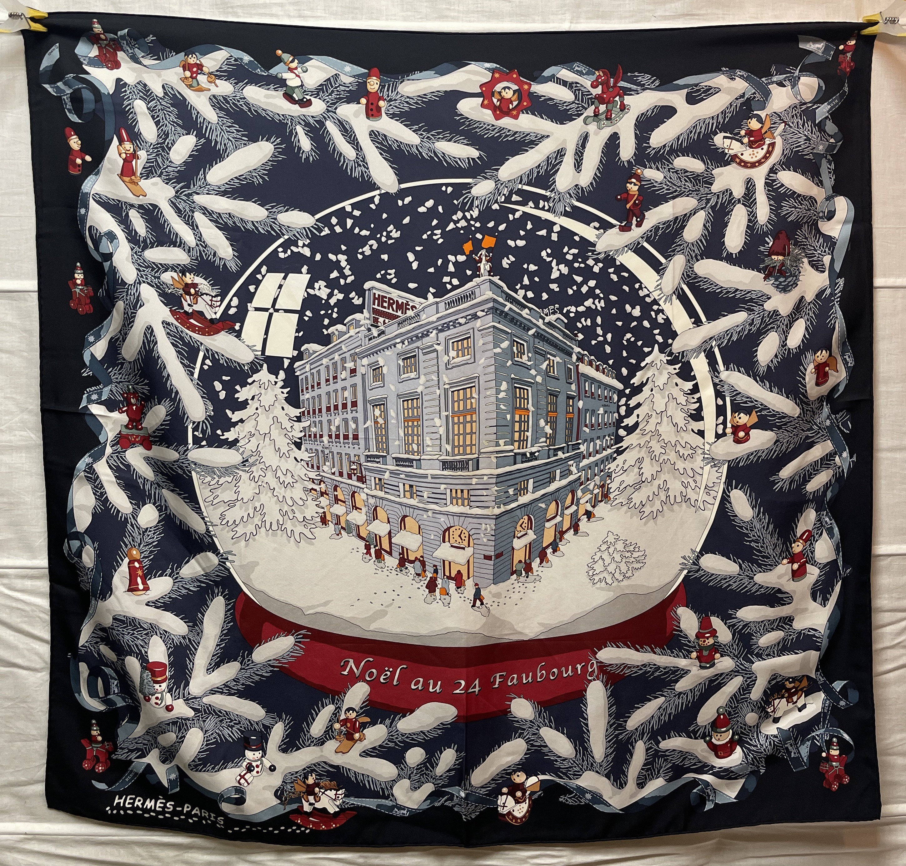 Hermes Silk Scarf Paris Noel Au 24 Faubourg Foulard Carre Hermes Silk Scarf Paris Noel Au 24 Faubourg Foulard Carre