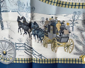Designer Inspired Equestrian Carriage Horse “H” Scarf Wrap