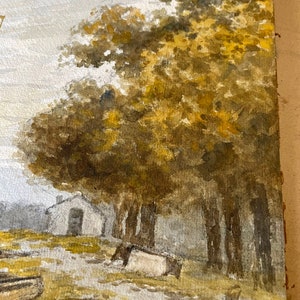 Netherlands Hague School Landscape Windmills Boats Weather Old Dutch School Gilded Frame Collector&#39;s Item