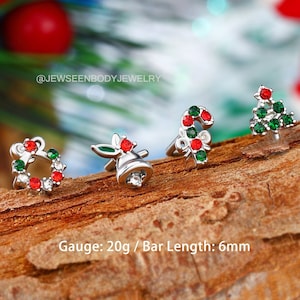 Christmas nose rings sales