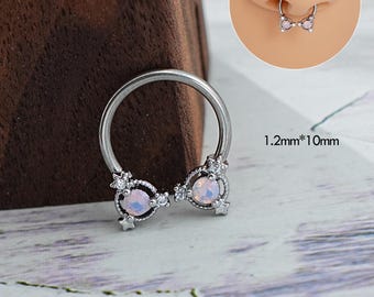 16G Star Septum Ring/Horseshoe Ring/Daith Jewelry/Cartilage Earring/Helix Hoop/Daith Hoop/Minimalist Earrings/Tragus/Conch Hoop/Mother's day